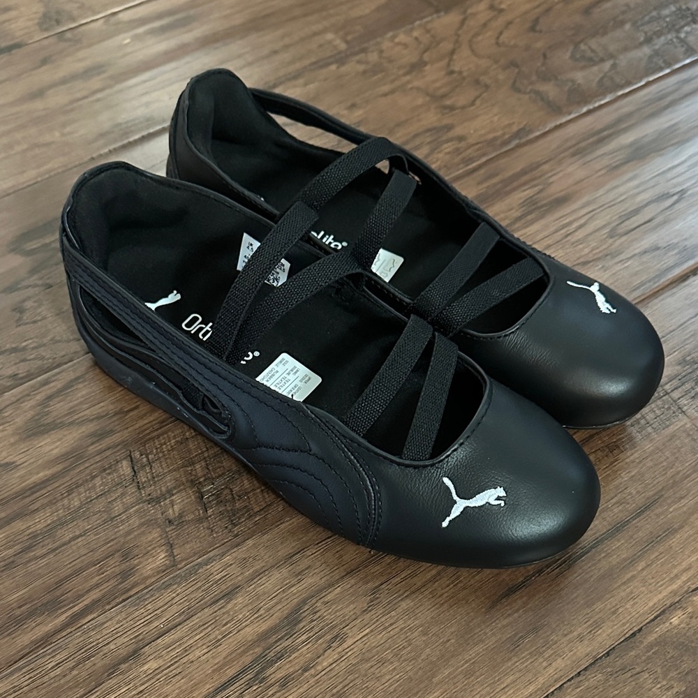 PUMA Speedcat ballet women’s leather sneakers in black